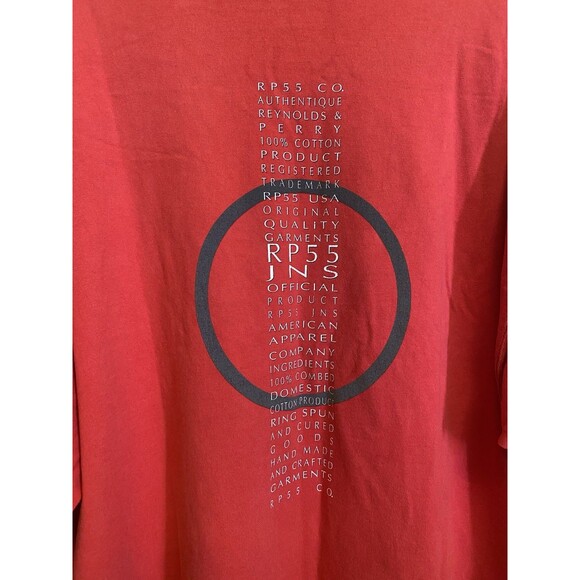 Vintage, RP55 Red, REYNOLDS & PERRY -USA Long Sleeve Shirt Men's XXL Pullover - Picture 11 of 11